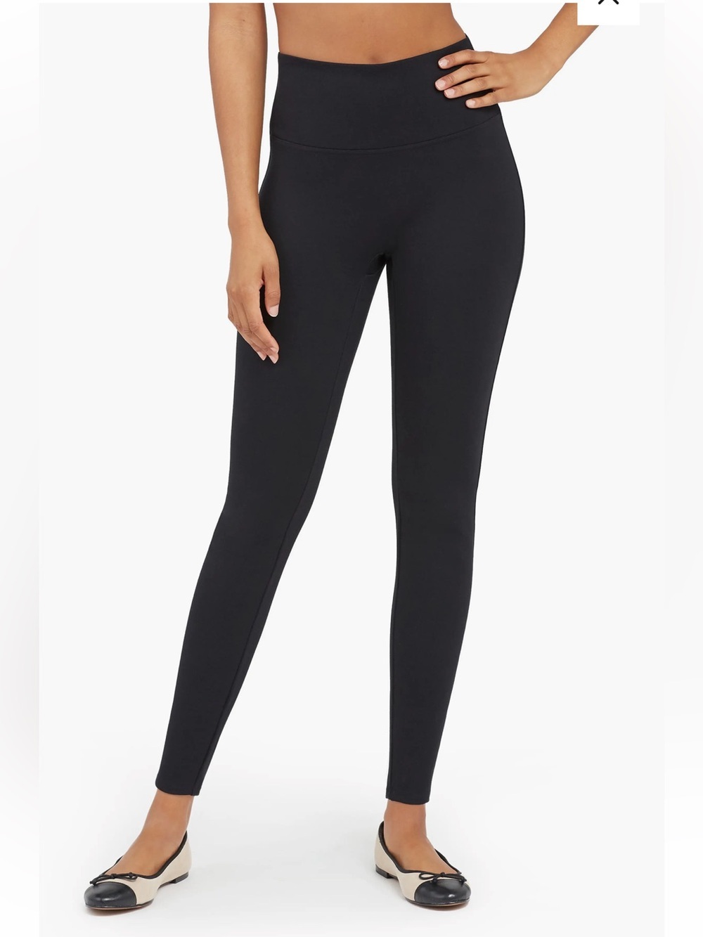 SPANX Ponte Ankle Leggings - Classic Black size small petite length NWOT